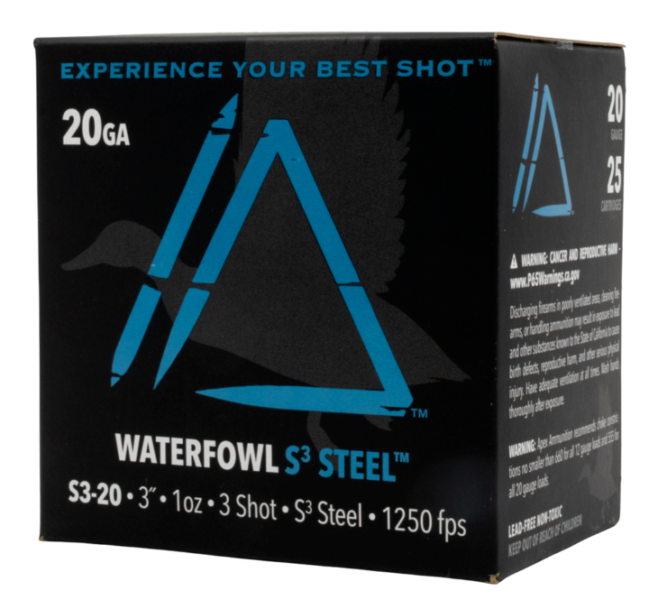 Apex Waterfowl S3 Steel 20 GA 3" 1oz #3 25rd Box