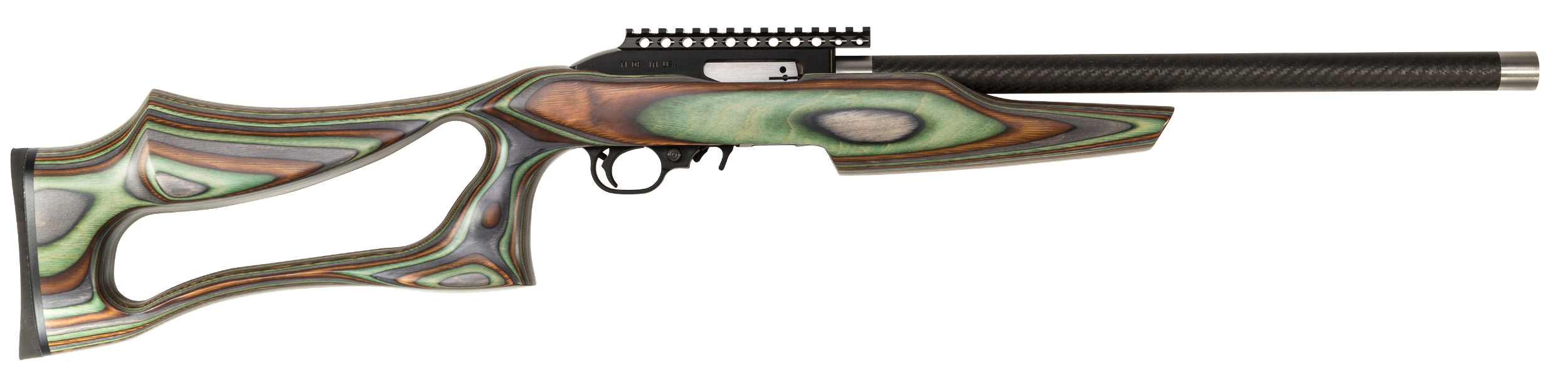 Magnum Research SSEFC22G Magnum Lite SwitchBolt Full Size 22 LR 10+1 17" Black Anodized Carbon Steel/Threaded Barrel, Black w/Integral Scope Base Receiver, Camo Fixed Thumbhole Stock, Right Hand