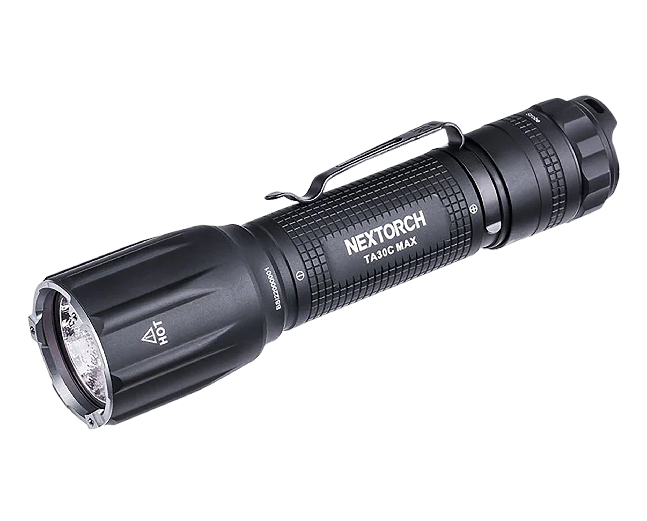 Nextorch Tactical Flashlight Black 3000 Lumens 390 Meters Beam Distance