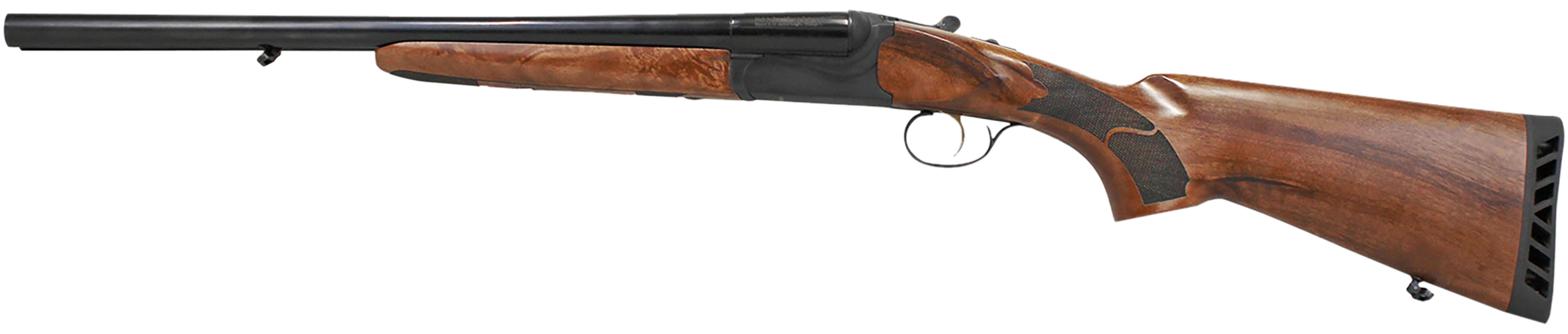 Iver Johnson Arms IJ800-20 IJ800  12 Gauge Break Open 3" 2 Shot 20" Black Side By Side Barrel, Black Steel Receiver, Fixed Walnut Wood Stock, Ambidextrous