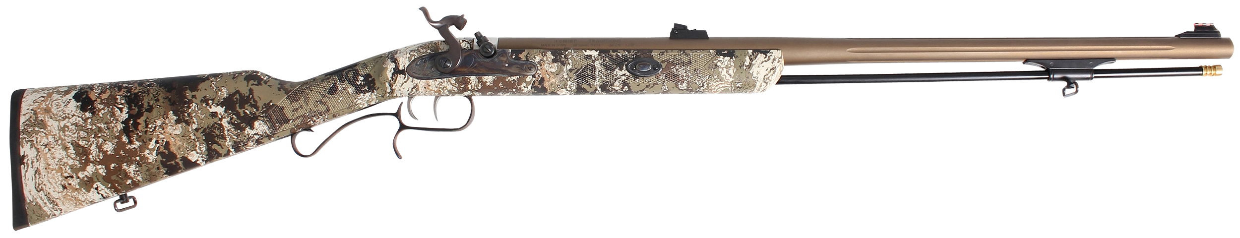 Traditions R3980525 ShedHorn 50 Cal Musket 26" Fluted, Stainless Barrel/Rec, Veil Wideland Synthetic Stock, Williams Fiber Optic Sights, Accelerator Breech Plug