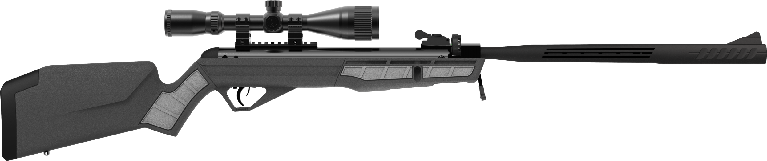 Crosman CMU7SXS Mag-Fire Ultra Nitrogen Piston 177 12rd Shot Black Black Fixed All Weather Stock Scope 3-9x40mm AO