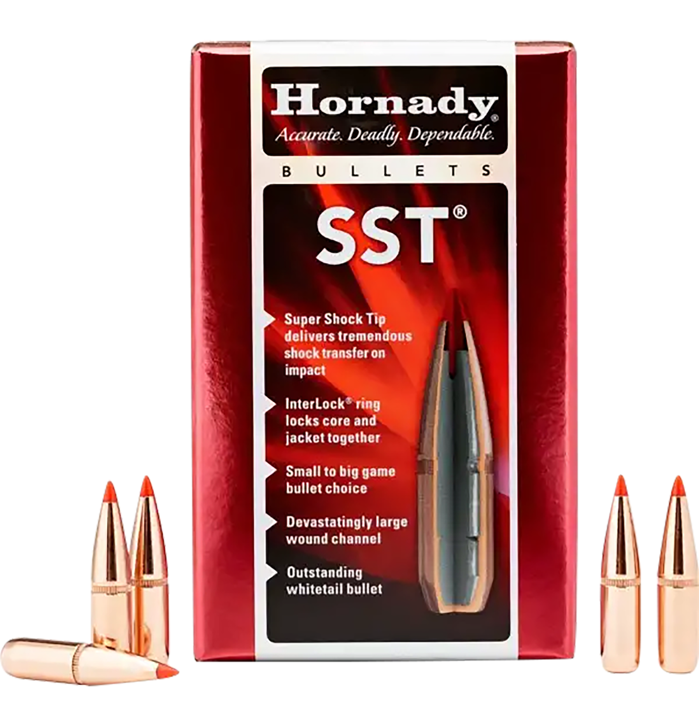 Hornady 30302 SST  30 Cal .308 150 gr Super Shock Tip 100 Per Box/ 15 Case