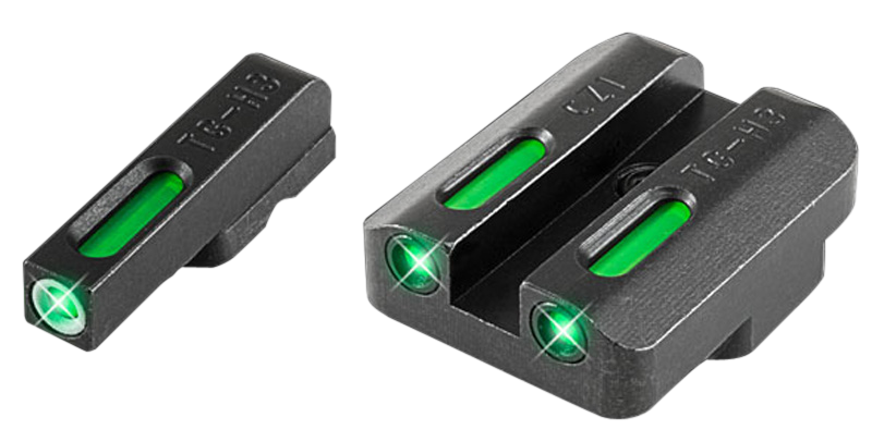 TruGlo TG13CZ1A TFX Black | Green Tritium & Fiber Optic White Outline Front Sight Green Tritium & Fiber Optic Rear Sight