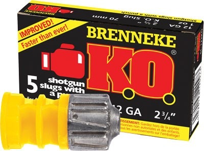 BRENNEKE USA KO 12GA 2.75" 1OZ SLUG 5RD 50BX/CS