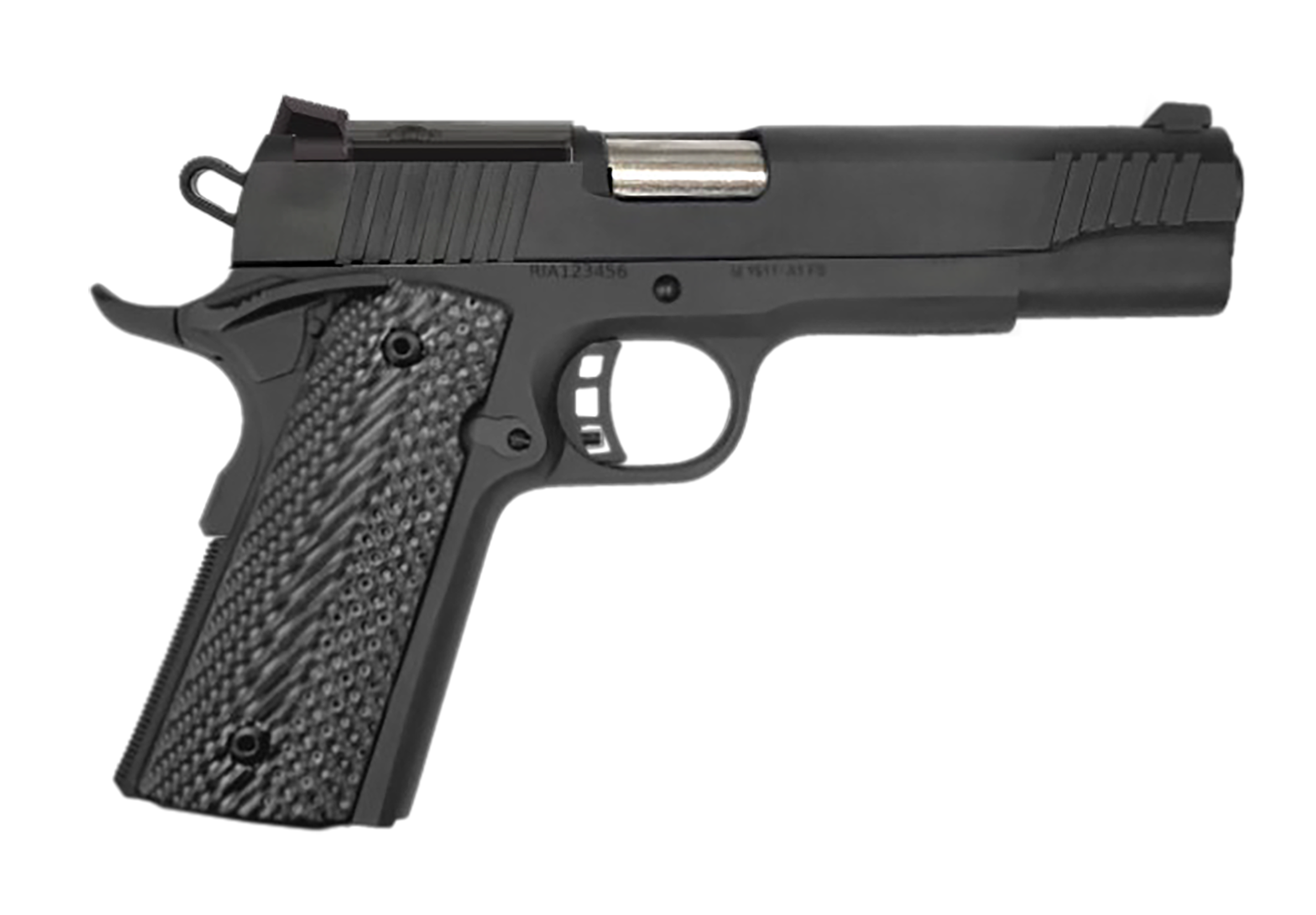Rock Island 57180 GI  10mm 8+1 5" Matte Black Steel Barrel, Optic Cut/Serrated Steel Slide, Steel Frame, Black Rubber Grip