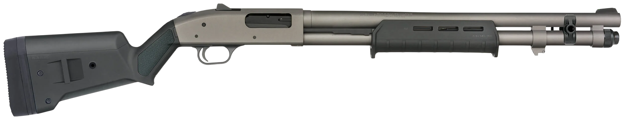 Mossberg 50797 590A1 12 Gauge 6+1 20" Tungsten Gray Cerakote Barrel & Drilled & Tapped Receiver, Magpul SGA Black Synthetic Stock