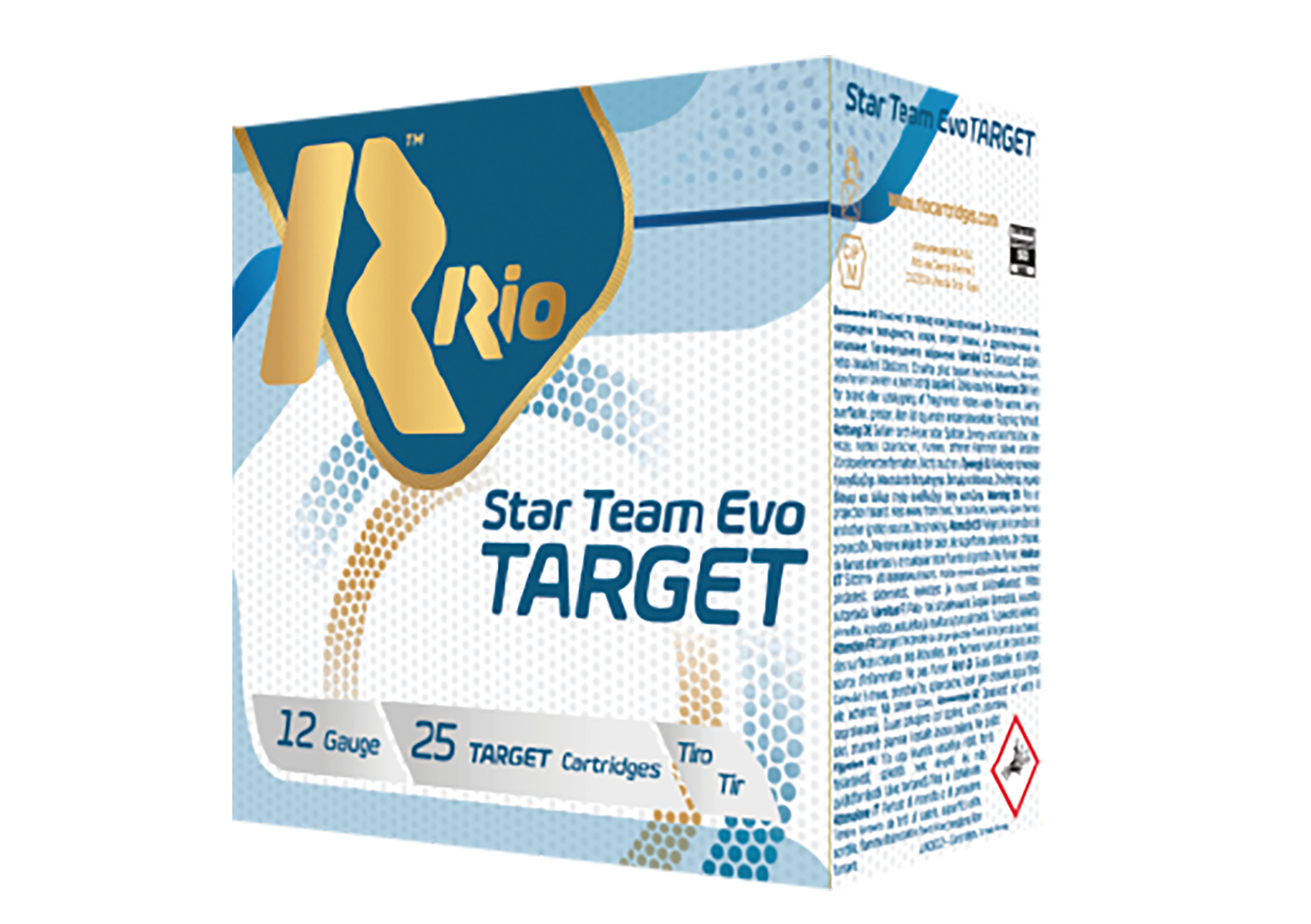 Rio Ammunition STT24LT75 Star Team EVO Target 12Gauge 2.75" 7/8oz 7.5Shot 25 Per Box/10 Case