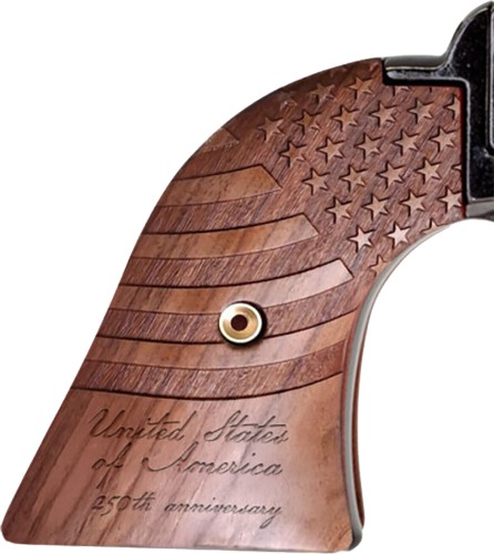 HERITAGE 22LR 4.75" FS BLUED 250TH ANV. WOOD GRIPS
