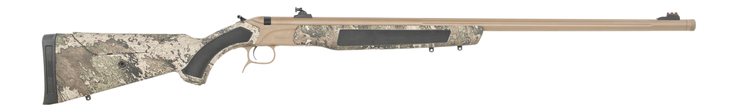 CVA PR3209N Accura LR-X 1rd 50 Cal VariFlame 30" Flat Dark Earth Nitride Cerakote Fluted Threaded Barrel & Receiver w/Picatinny Rail, Adj Comb TrueTimber Strata Synthetic Stock, Williams Peep Sights