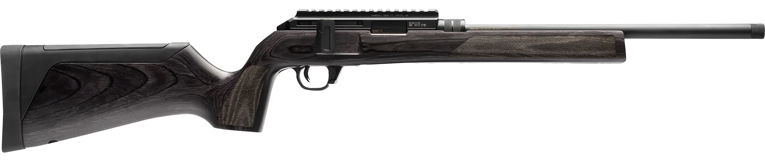 Hammerli Arms 5800300 Force B1  22 LR 10+1 16.10" Matte Black Steel Threaded Barrel, Picatinny Rail Black Steel Receiver, Adjustable  All Weather Gray Wood Stock