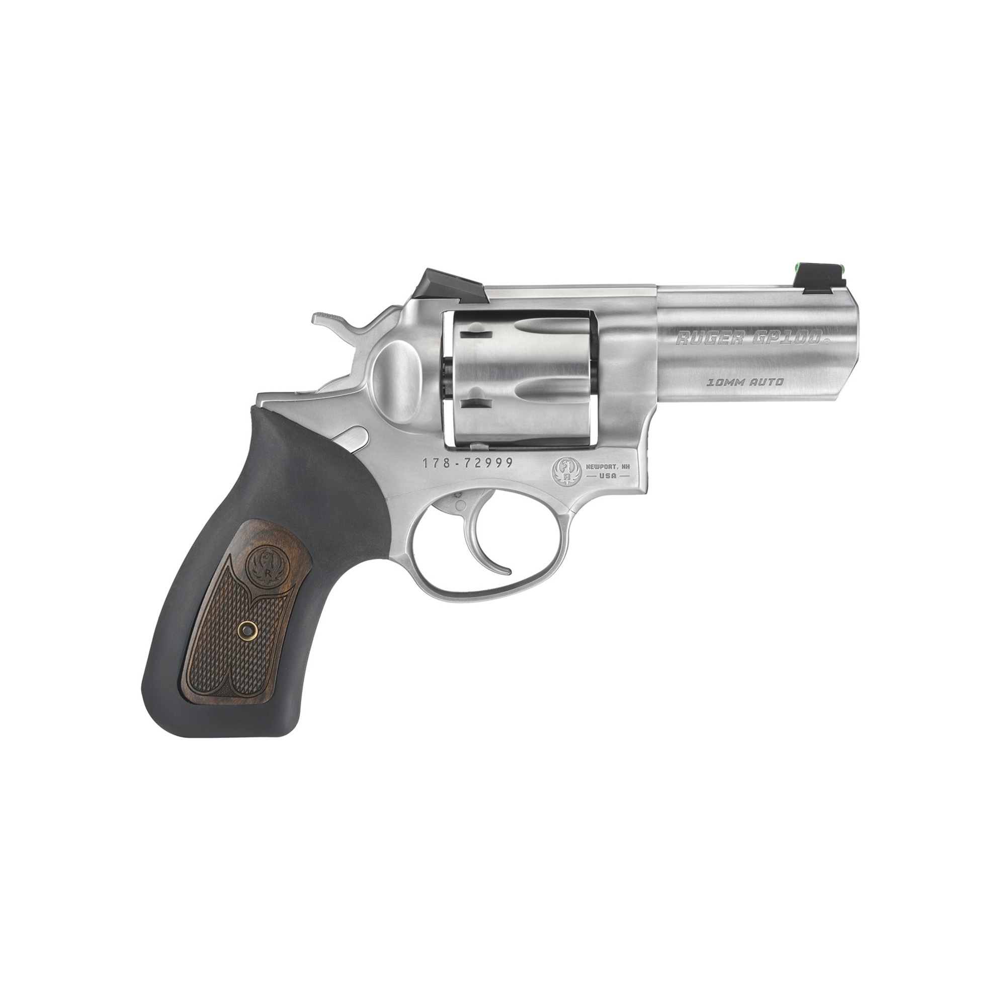 RUGER GP100 WC 10MM 3" STS 6RD NOVAK