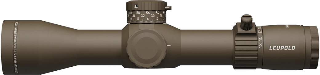 Leupold 185066 Mark 5HD  Flat Dark Earth 3.6-18x44mm, 35mm Tube, FFP PR1 MOA Reticle