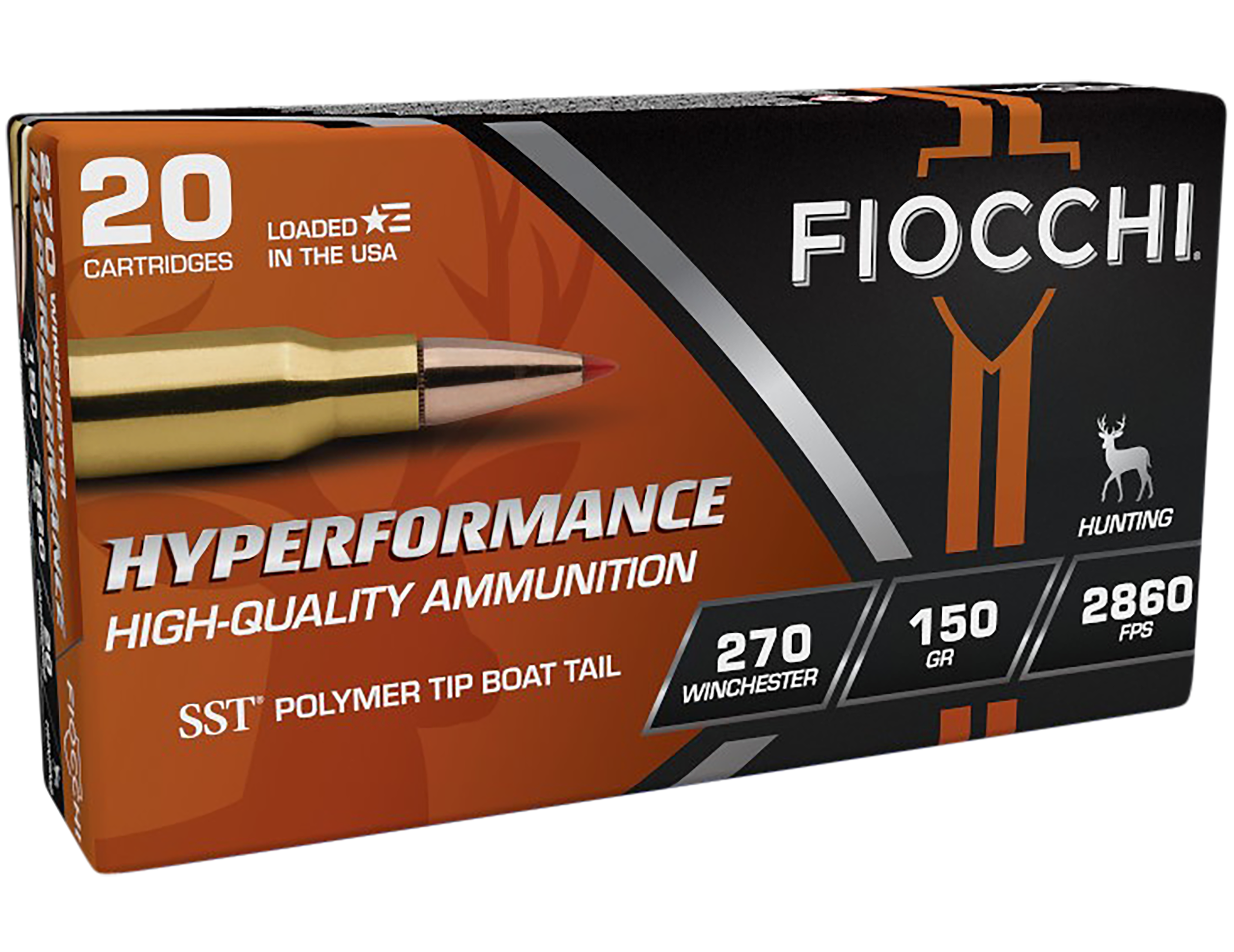 Fiocchi 270HSB Hyperformance  270Win 150gr Super Shock Tip 20 Per Box/10 Case