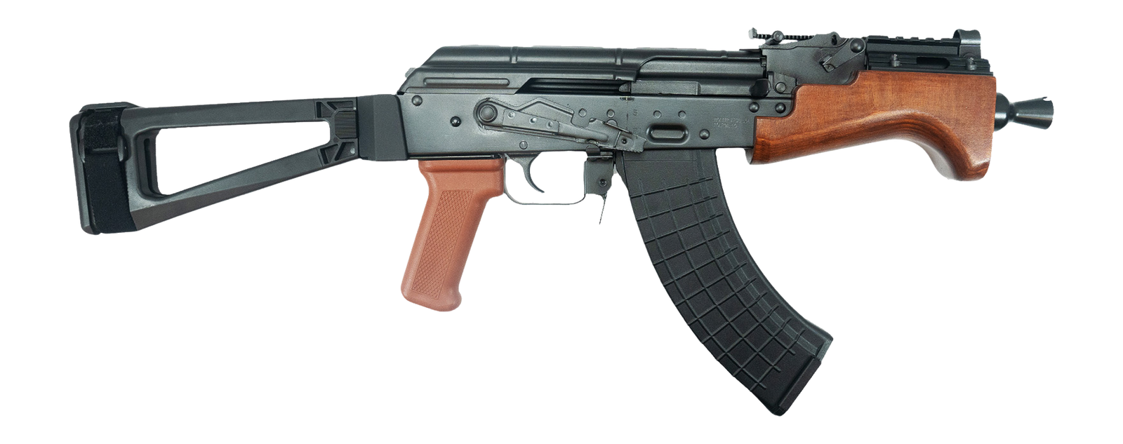 Pioneer Arms AK0031KAKTFW Micro Hellpup  7.62x39mm 30+1 7" Threaded Barrel