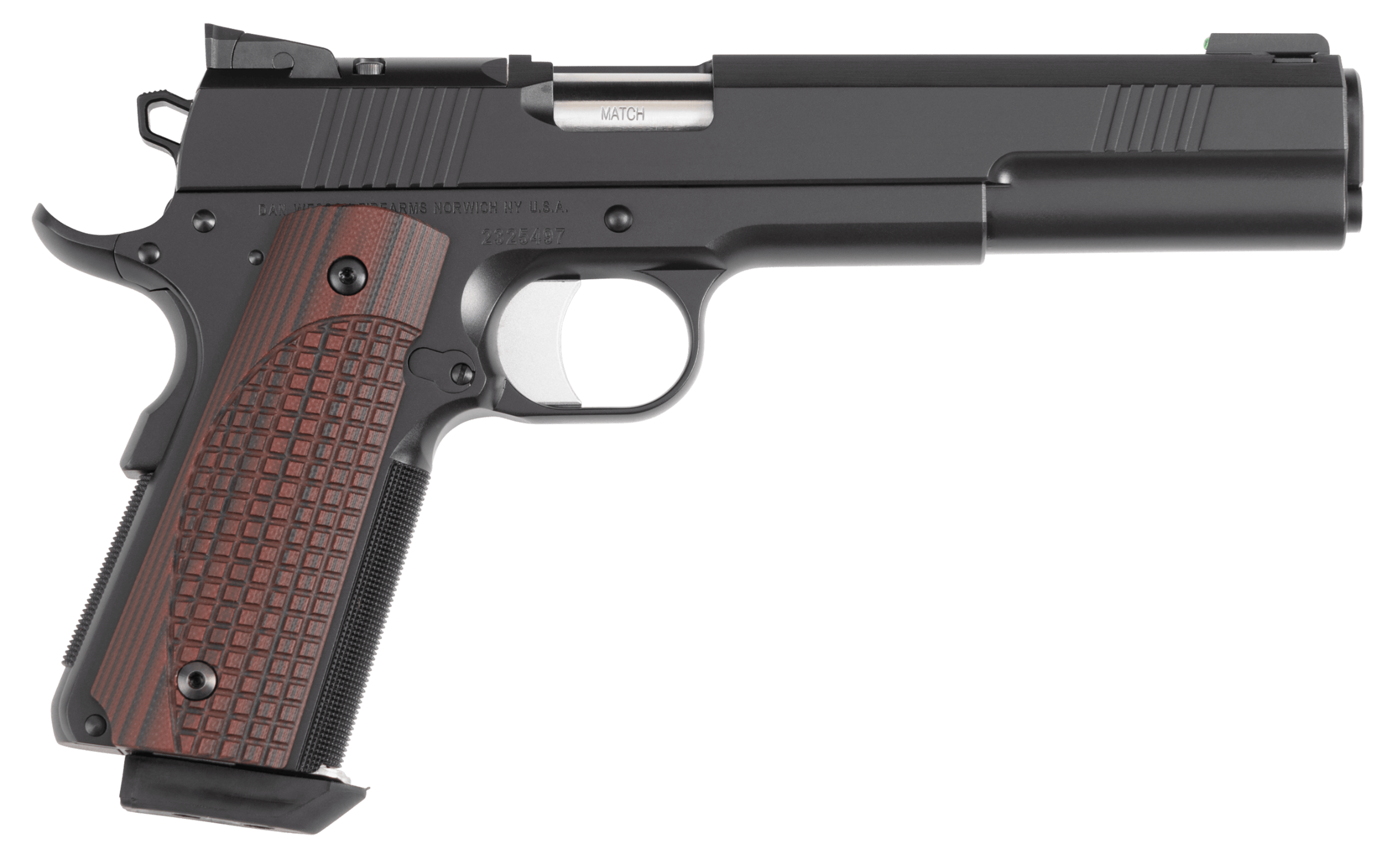 Dan Wesson 01793 Bruin 10mm Auto 8+1 6" Stainless Steel Barrel, Black Nitride Optic Ready/Serrated Steel Slide, Black Duty Stainless Steel Frame w/Beavertail, G10 Grip