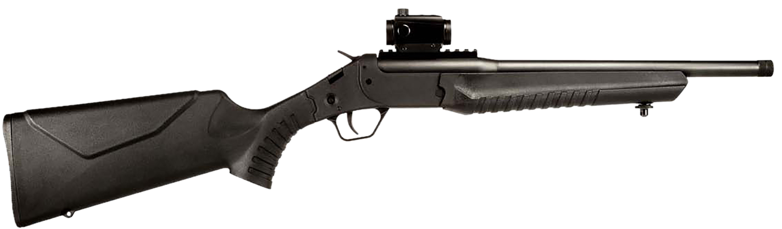 Rossi LWC0556BKRD LWC 5.56x45mm 1rd 16.50" Black Oxide Threaded Barrel, Black Picatinny Rail Steel Receiver, Black Fixed Synthetic Stock, Crimson Trace CTS103 Red Dot