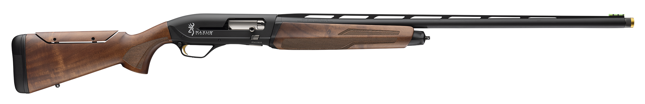 Browning 011782203 Maxus II Sporting Full Size 12 Gauge 3" 4, 2 3/4" Shells 30" Matte Black Vent Rib Barrel, Matte Black Aluminum Receiver, Adjustable Comb Gloss Oil Turkish Walnut Wood Stock