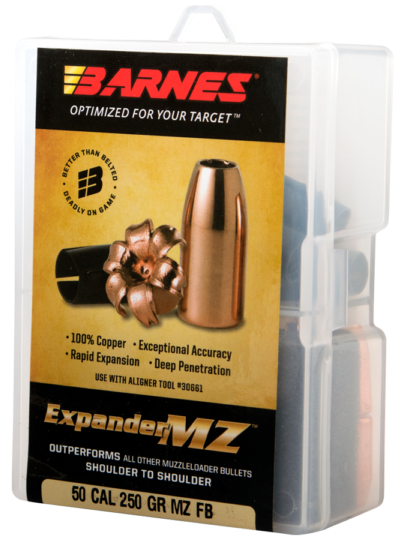 Barnes Bullets 30564 Expander MZ Muzzleloader 50 ExpanderMZ Hollow Point 250gr 15rd/Box