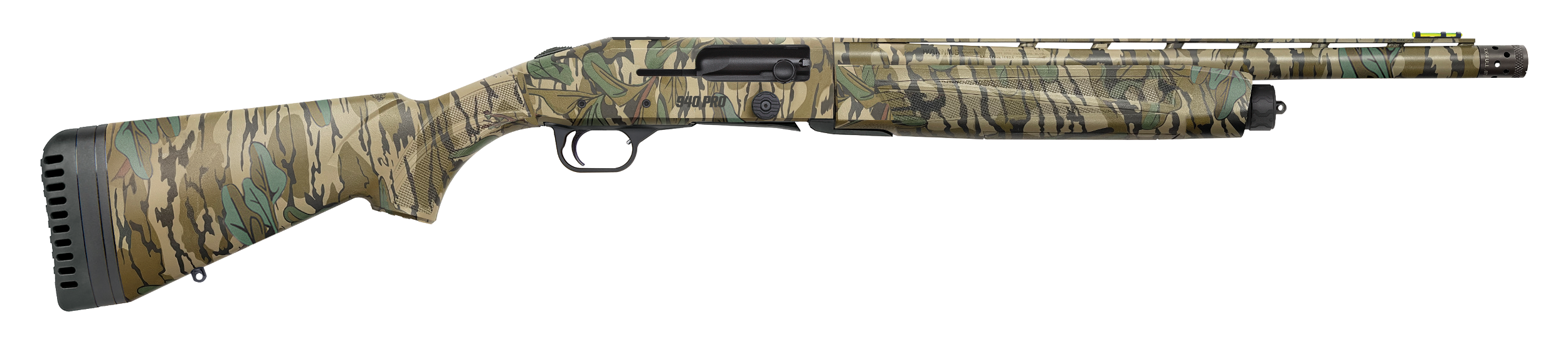 Mossberg 85158 940 Pro Turkey 12 Gauge with 18.50" Barrel, 3" Chamber, 4+1 Capacity, Overall Mossy Oak Greenleaf Finish & Synthetic Stock Right Hand (Full Size)
