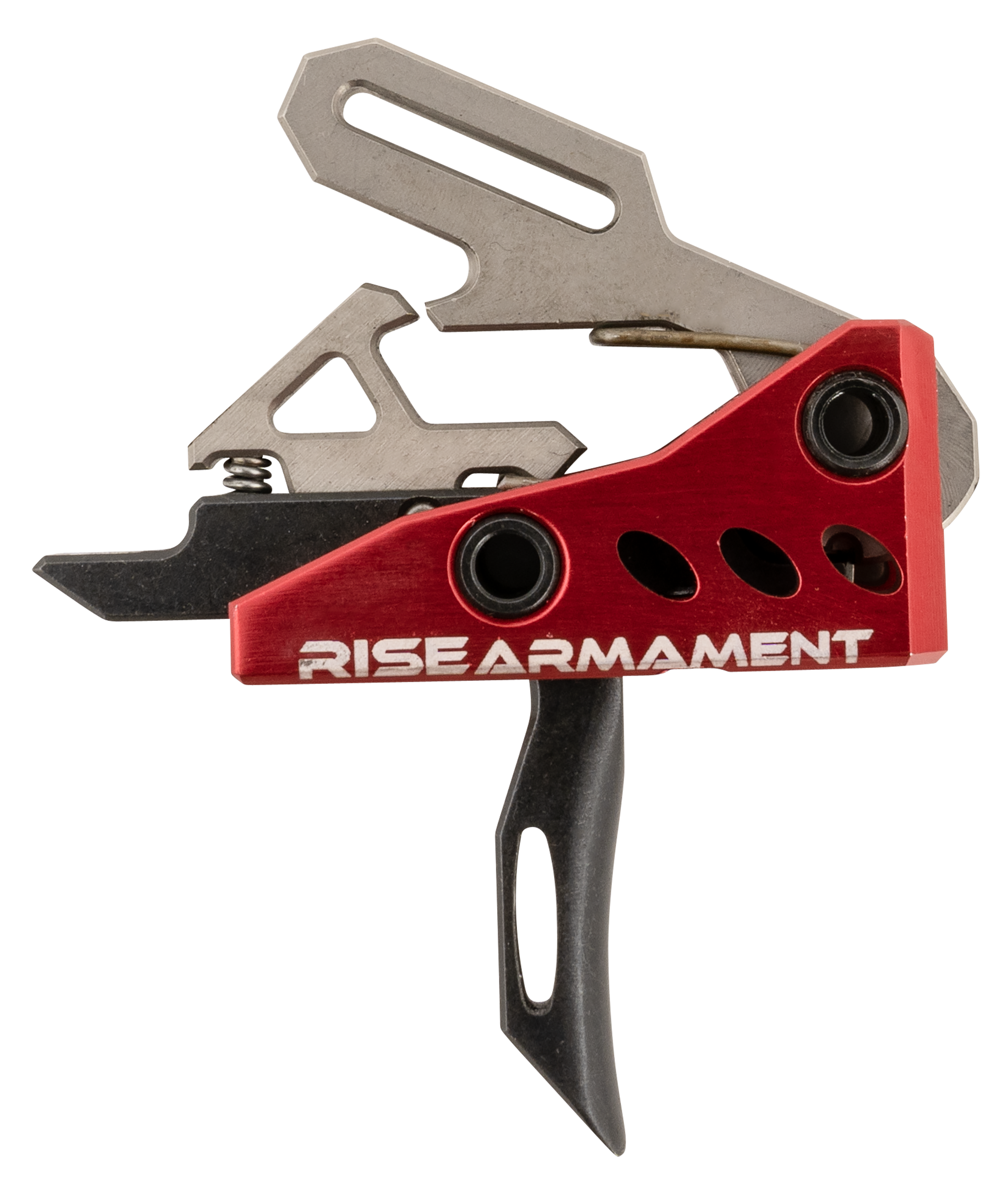 Rise Armament RA535BLKARP RA-535 Advanced Performance Single-Stage Straight with 3.50 lbs Draw Weight, Red Housing & Black Trigger for AR-Platform, Includes Pins