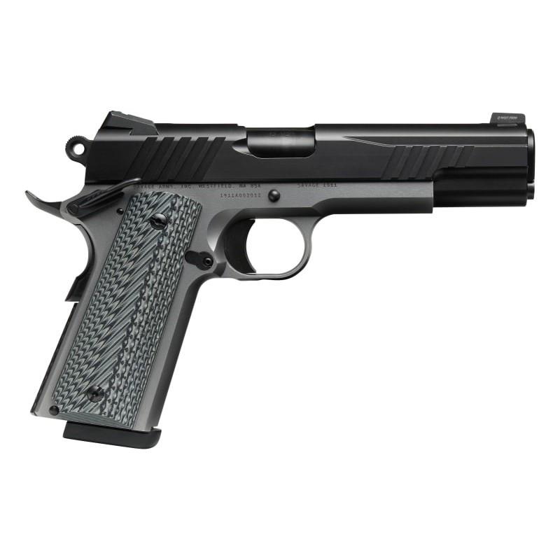 Savage 1911 Gov't Style Handgun .45 Auto 8rd Magazines (1) 5" Barrel Black and Stainless - DEMO
