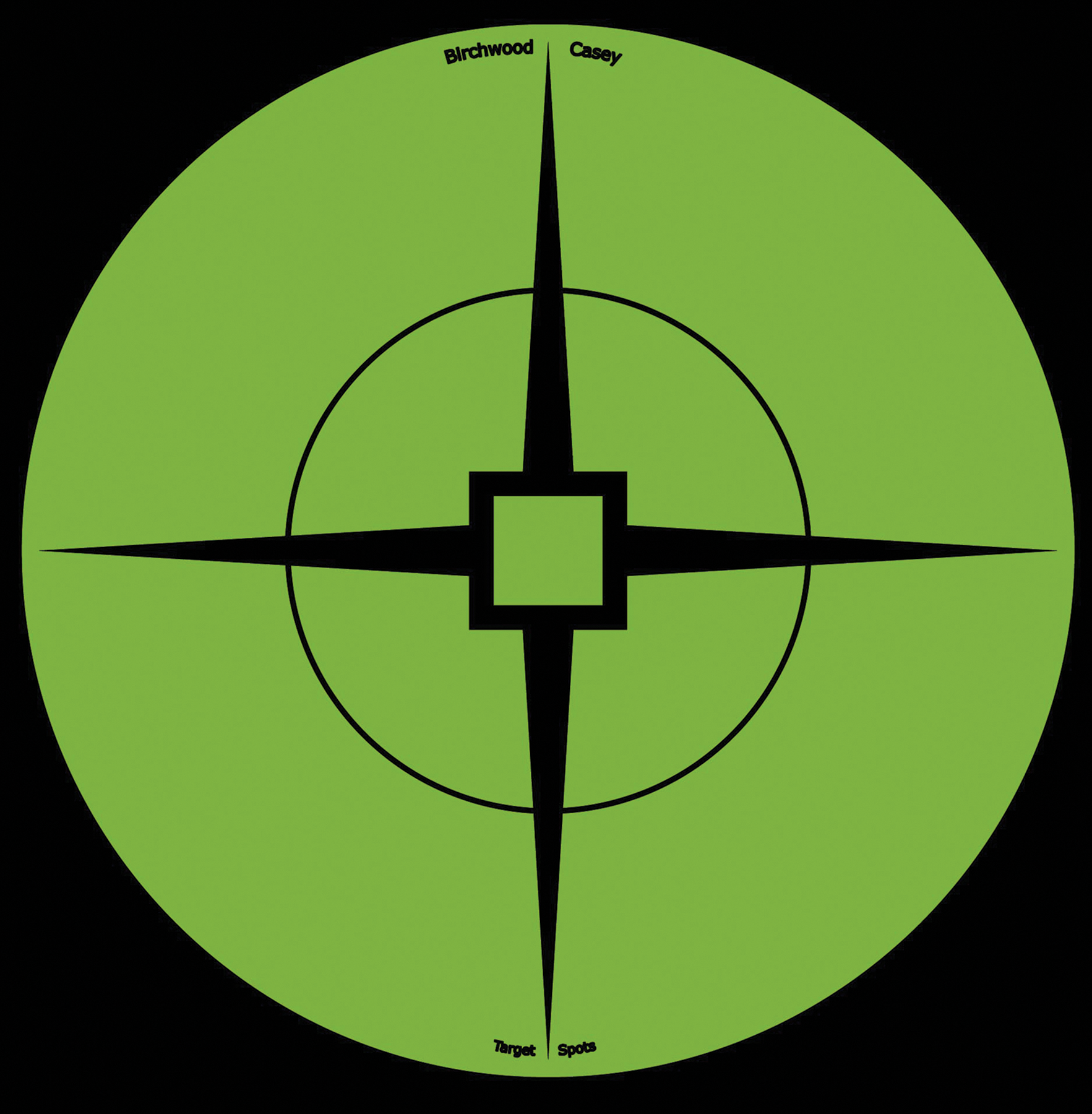 Birchwood Casey 33936 Target Spots Self-Adhesive Paper Black/Green 6" Crosshair 10 Pack