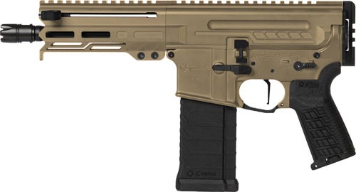 CMMG PISTOL DISSENT MK4 5.7X28 MM 6.5" 32RD COYOTE TAN