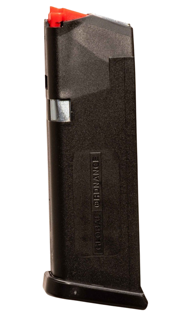 Global Ordnance LLC 197892029063 Global Ordnance  Black 15rd 9mm Luger Glock Style