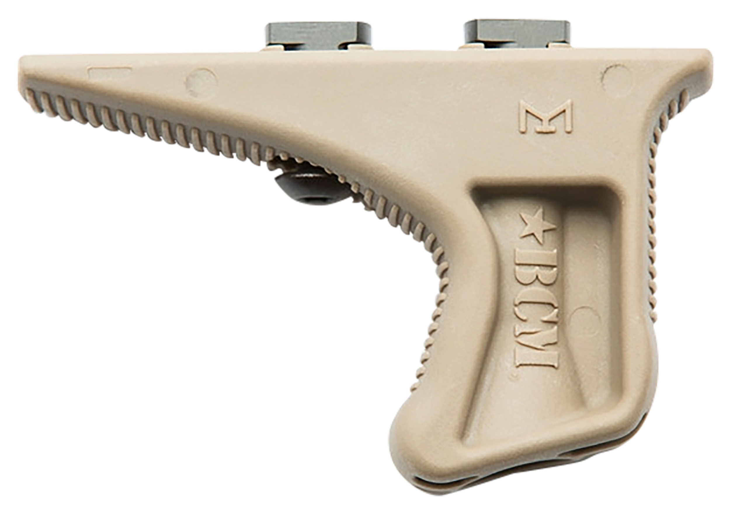 BCM KAGMCMRFDE BCMGunfighter Kinesthetic Angled Grip MOD 3 Made of Polymer With Flat Dark Earth Finish for M-Lok