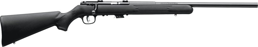 Savage Arms 26724 Mark II FV Full Size 17 HM2 5+1 21" Black Satin Heavy Button Rifled Barrel, Satin Black Drilled & Tapped Carbon Steel Receiver, Matte Black Fixed Synthetic Stock, Right Hand