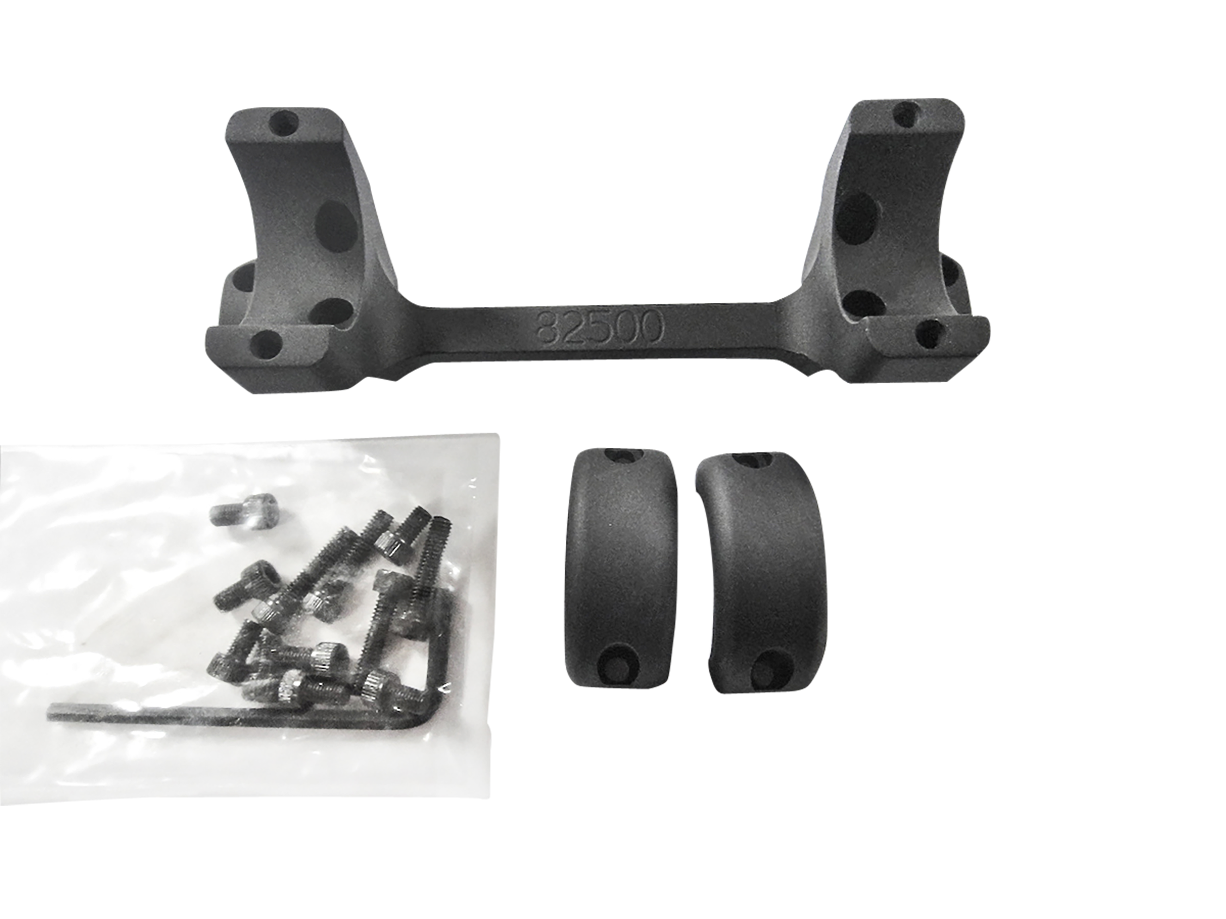 DNZ 82500 Game Reaper Scope Mount/Ring Combo Matte Black 1" Tube, Fits Browning X-Bolt Short Action Rifle, High Rings