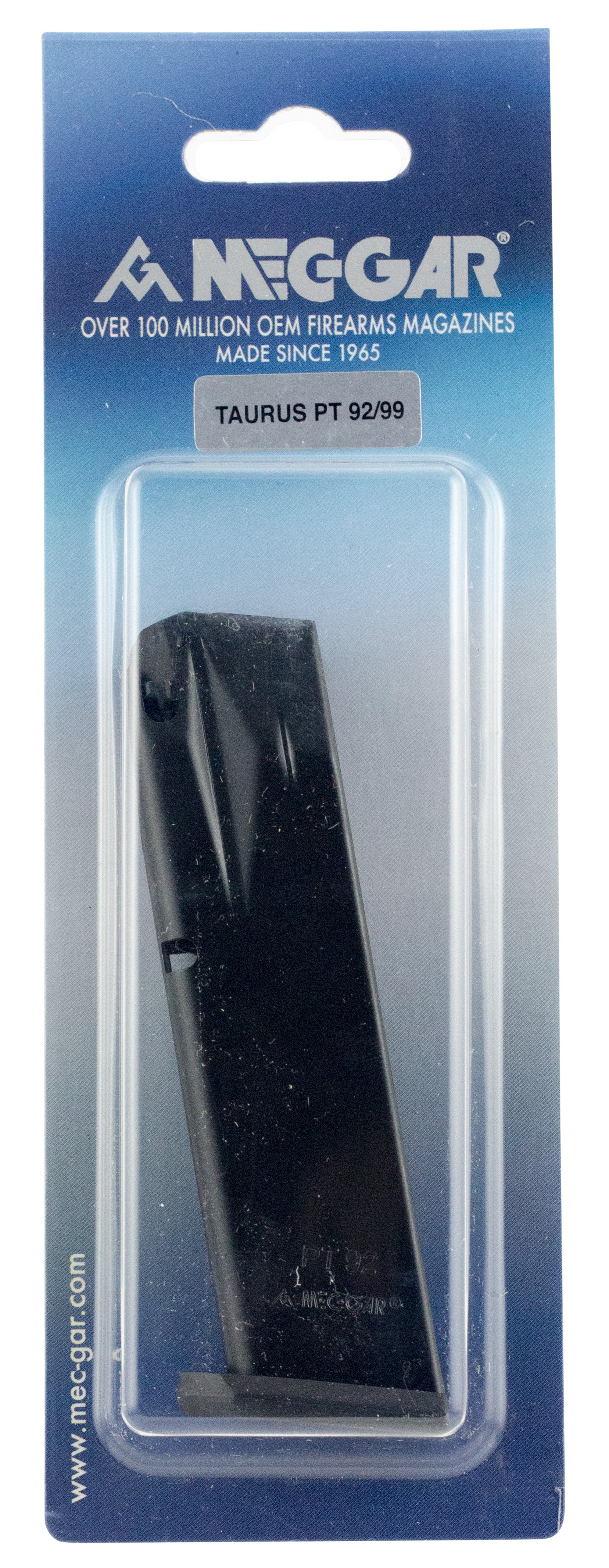 Mec-Gar MGPT9218AFC Taurus 18rd 9mm Luger Fits Taurus PT92/PT99, Blued w/Anti-Friction Coating Carbon Steel