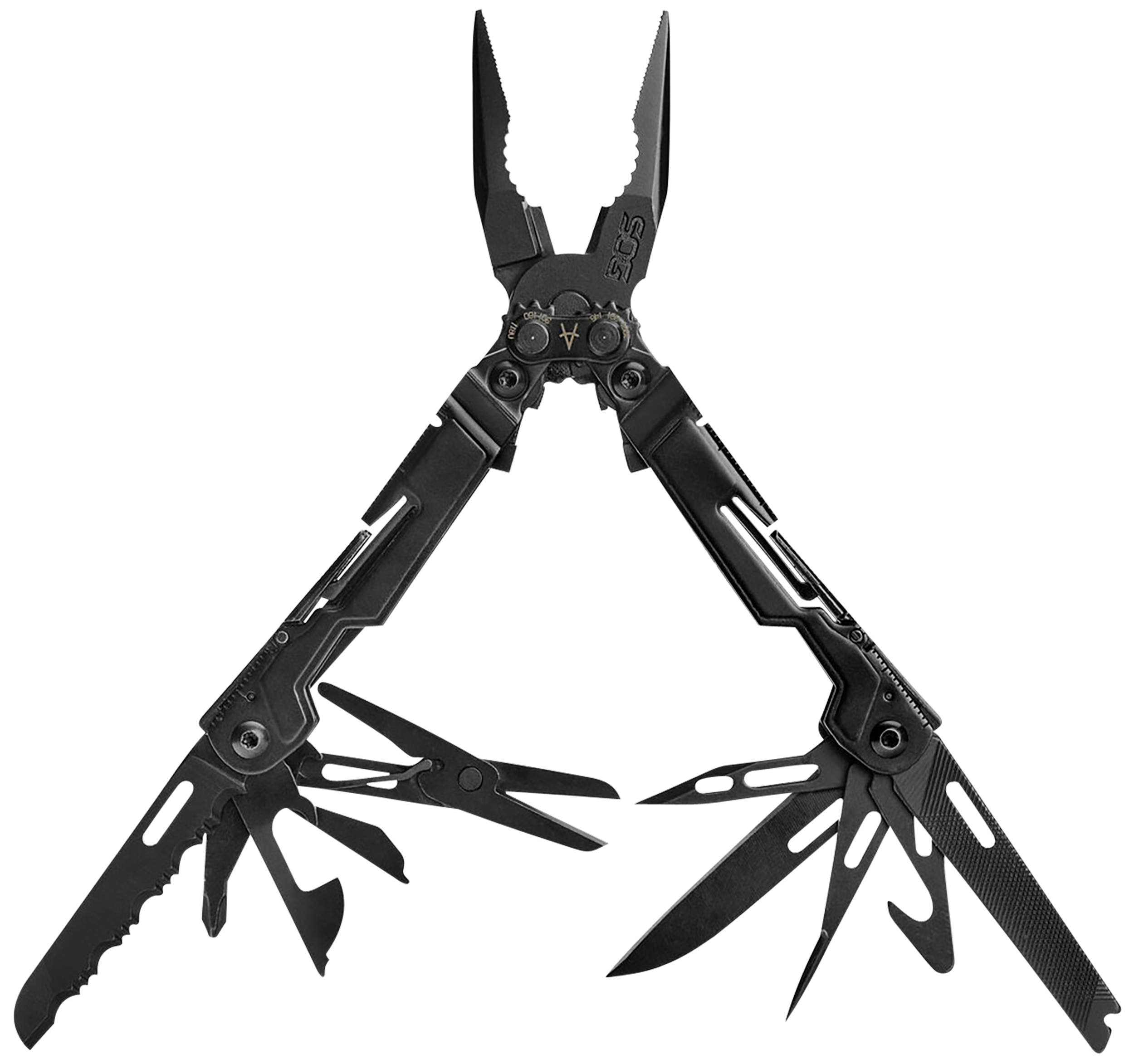 S.O.G SOG-PP1002-C PowerPint  Black Hardcoat Anodized Stainless Steel 5.10" Long Features 5Cr15MoV Stainless Steel
