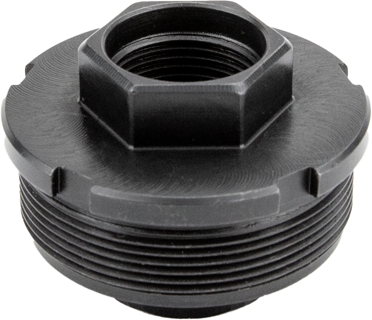 Kgm Suppressors A-DTA-S-2  Direct Thread Adapter Fits 5/8"x24 Steel Nitride Black
