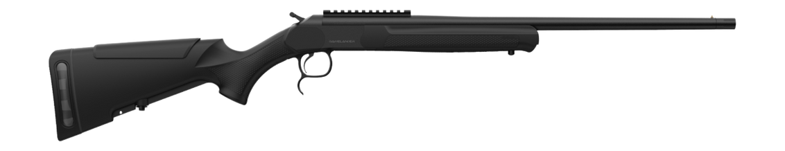 Retay USA GML308BLK20 Gamelander 308 Win 1rd 20" Black Chrome Single Shot Barrel, Black Chrome Steel Receiver w/Picatinny Rail, Matte Black Adjustable Cheek Piece Synthetic Stock, Ambidextrous