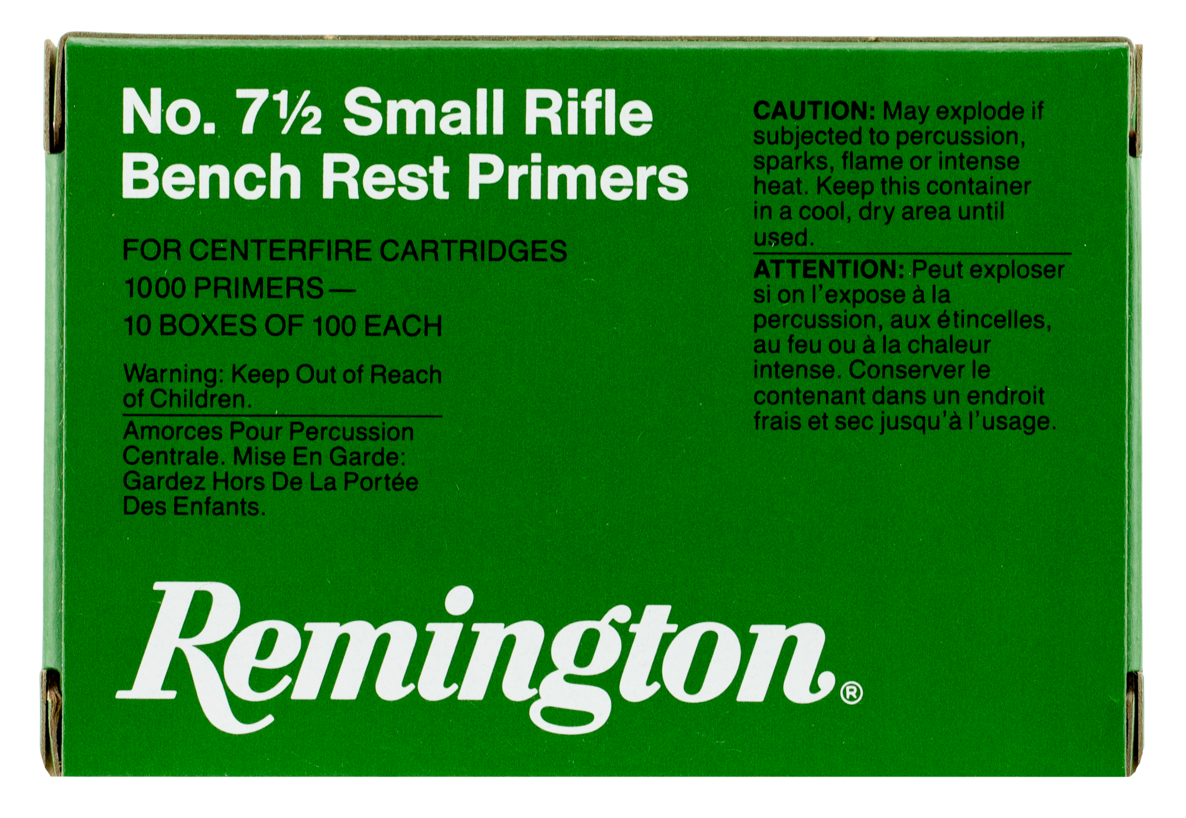 Remington Ammunition 22628 Centerfire Primers Benchrest Small Rifle Rifle