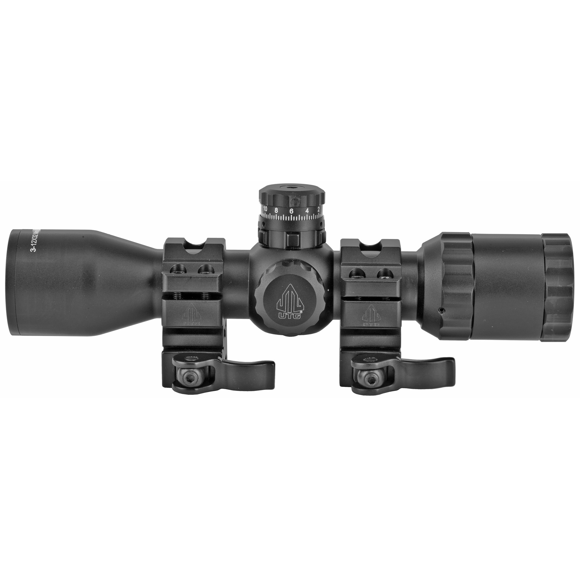 UTG 3-12X32 SCOPE SIDE AO MILDOT QD