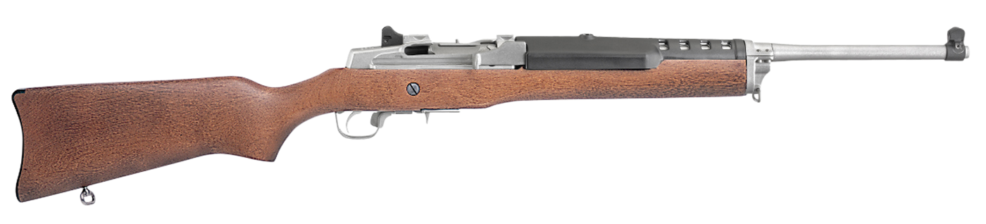 Ruger 5804 Mini Thirty  7.62x39mm 5+1 18.50" Matte Stainless Steel Barrel, Drilled & Tapped Steel Receiver, Hardwood Fixed Stock, Right Hand