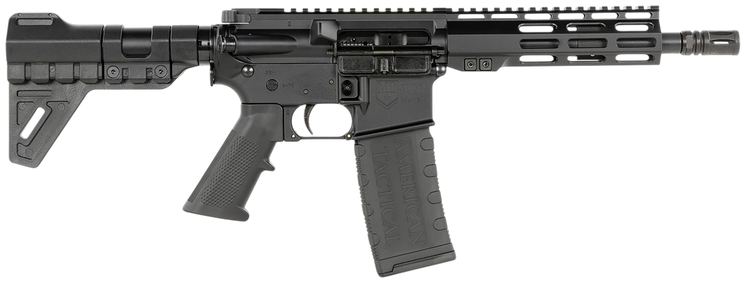 ATI ATIG15MS556ML7BL MilSport 5.56x45mm 30+1 7.50" Threaded Barrel, M-LOK Handguard, Black Aluminum Receiver w/Picatinny Rail, Black Polymer Blade, Black Polymer Grip