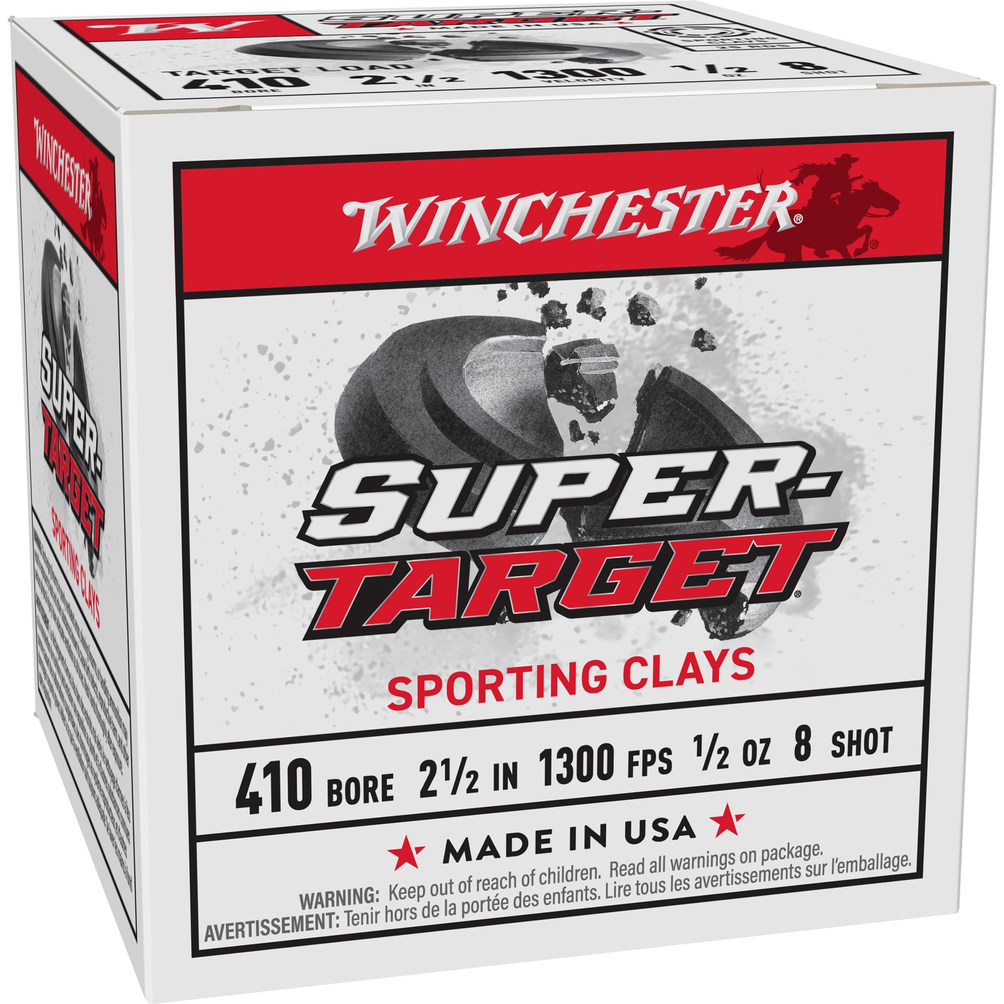 Winchester Super Target 410 Bore 2.5" 1/2oz #8 25rd Box
