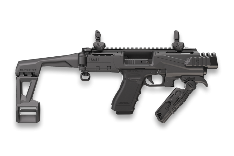 FAB FXKSCOUTSLAB ADV CON KIT W/BRACE GLK17/19 BLK