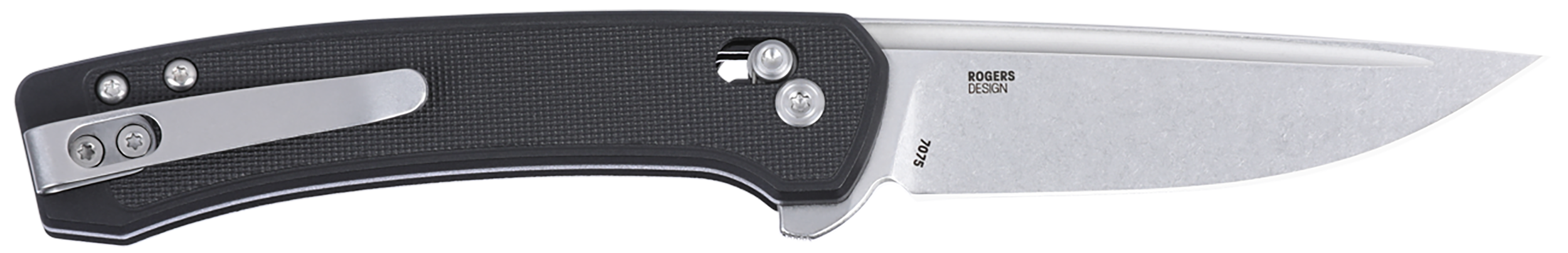 CRKT 7075 Q Compact 3.05" Folding Drop Point Plain Stonewashed 14C28N Steel Blade, Black GRN Handle