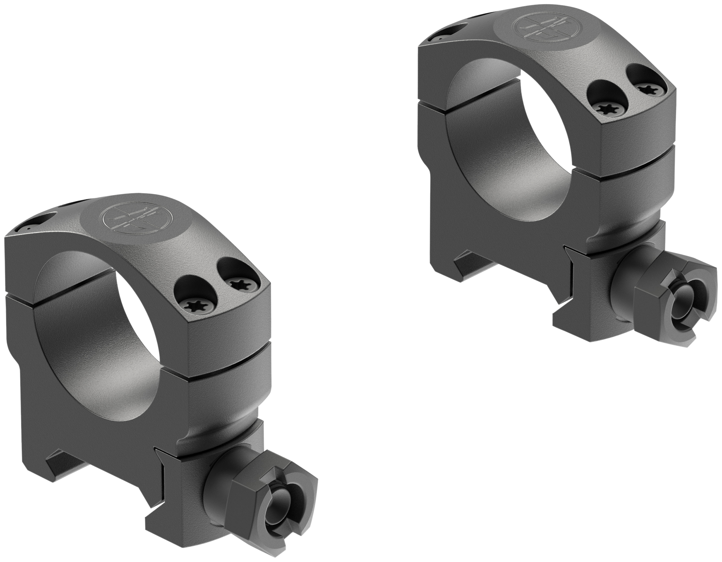 Leupold 57524 Mark 4 Scope Ring Set Matte Black Aluminum 1" Tube Medium Picatinny Rail
