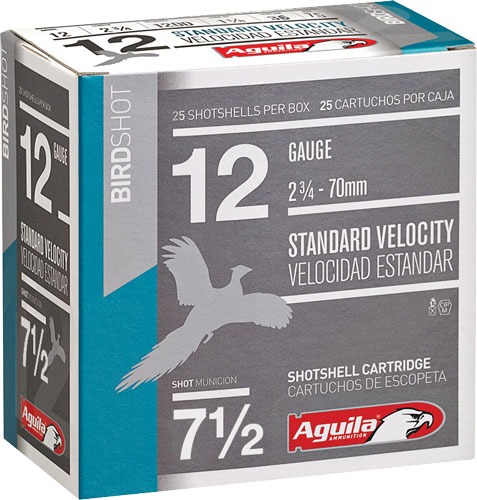 AGUILA SHOTSHELL 12GA 2.75" 1-1/8OZ #7.5 250RD CASE LOT