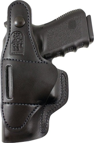 DESANTIS DUAL CARRY II HOLSTER IWB/OWB RH LTHR J FR 2" BLACK