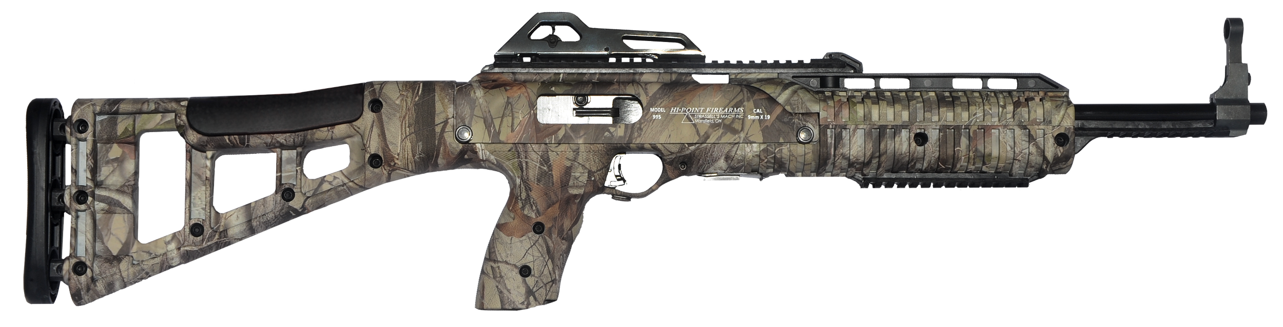Hi-Point 995TSWC 995TS Carbine 9mm Luger 16.50" 10+1 Woodland Camo  All Weather Skeletonized Stock  Polymer Grip Right Hand