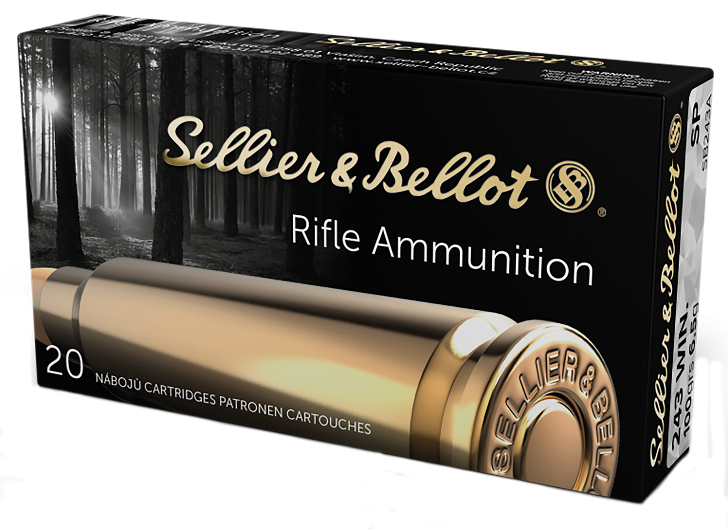 Sellier & Bellot SB243A Rifle 243Win 100gr Soft Point 20 Per Box/25 Case