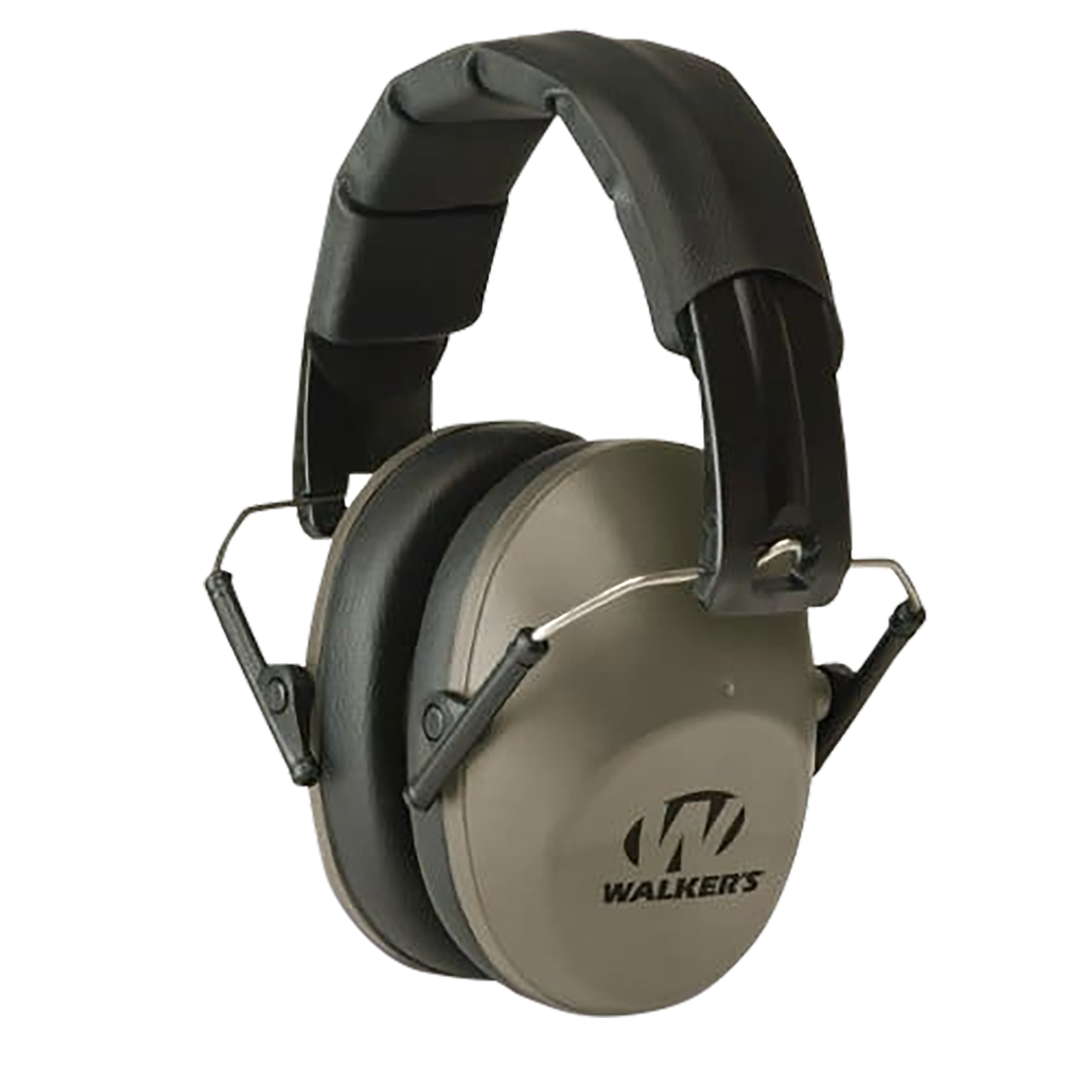 Walker's GWPFPM1FDE Pro Low Profile Folding Passive Muff 22 dB Over the Head Flat Dark Earth/Black Polymer