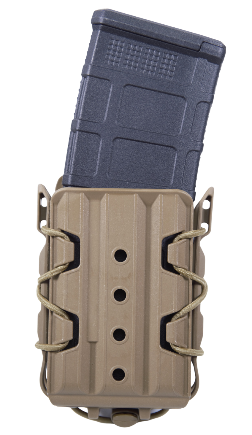 High Speed Gear 16TA01CB TACO V2 Coyote Brown Polymer, 2" Belt Clip/MOLLE U-Mount, Compatible w/ Rifle Mags